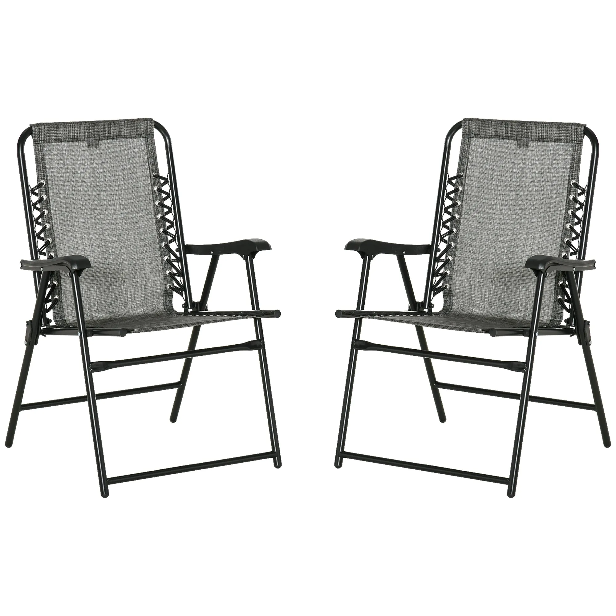 2-Pieces Patio Folding Chair Set