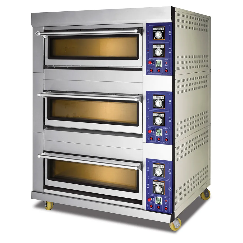 3 Deck 6 Tray Gas Deck Oven  (Standard Series)