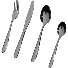 32-Piece Gleaming Stainless Steel Cutlery Set