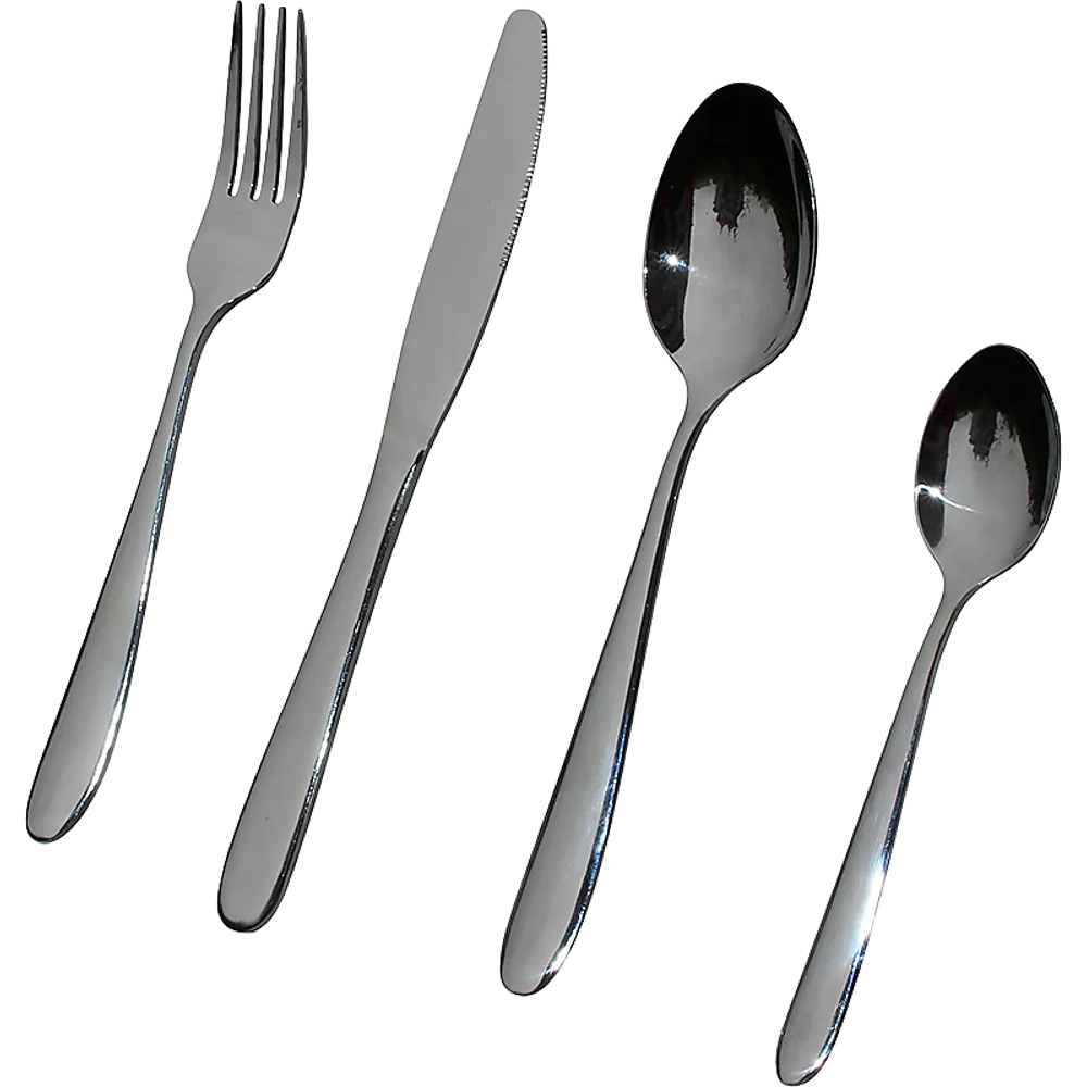 32-Piece Gleaming Stainless Steel Cutlery Set