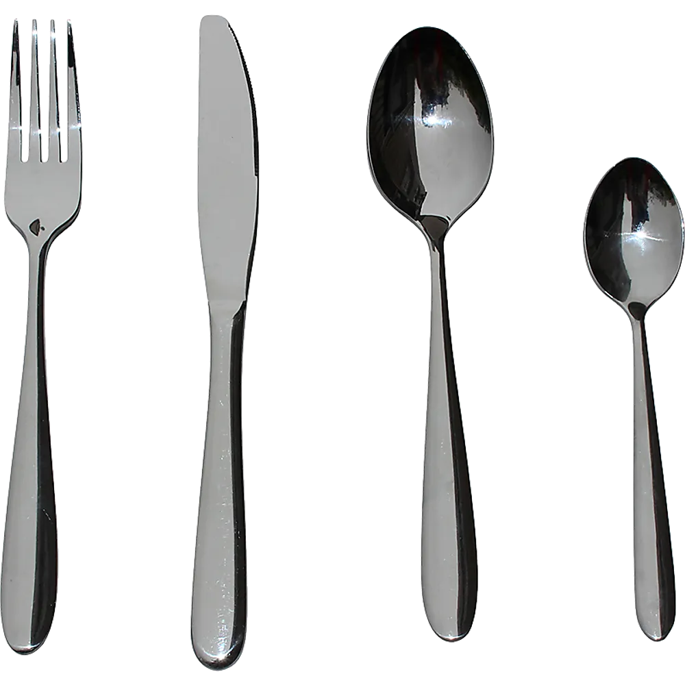 32-Piece Gleaming Stainless Steel Cutlery Set