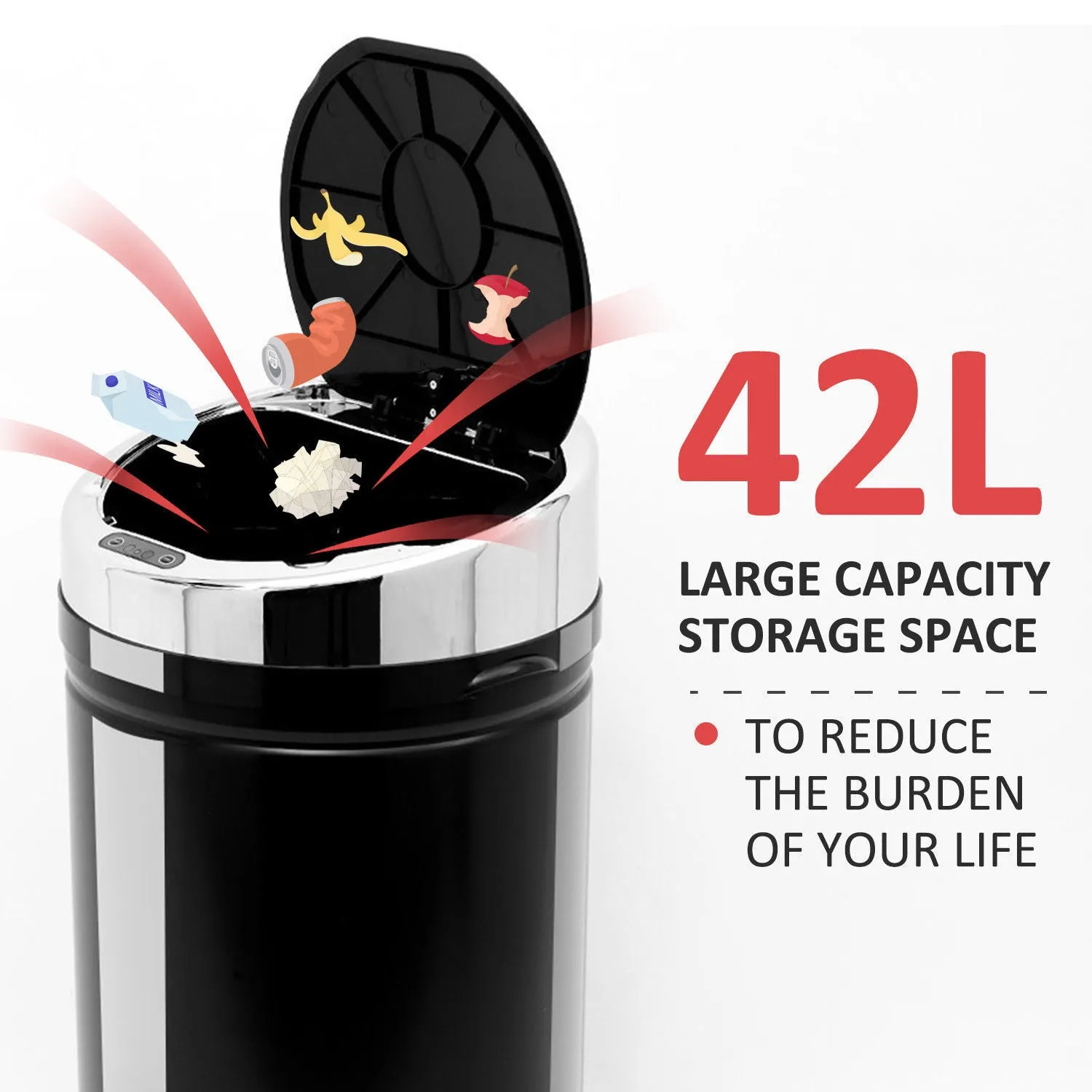 42L Sensor Trash Bin