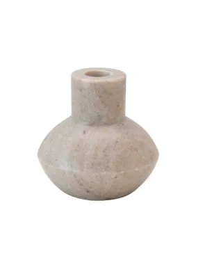 4" NATURAL BEIGE MARBLE TAPER HOLDER