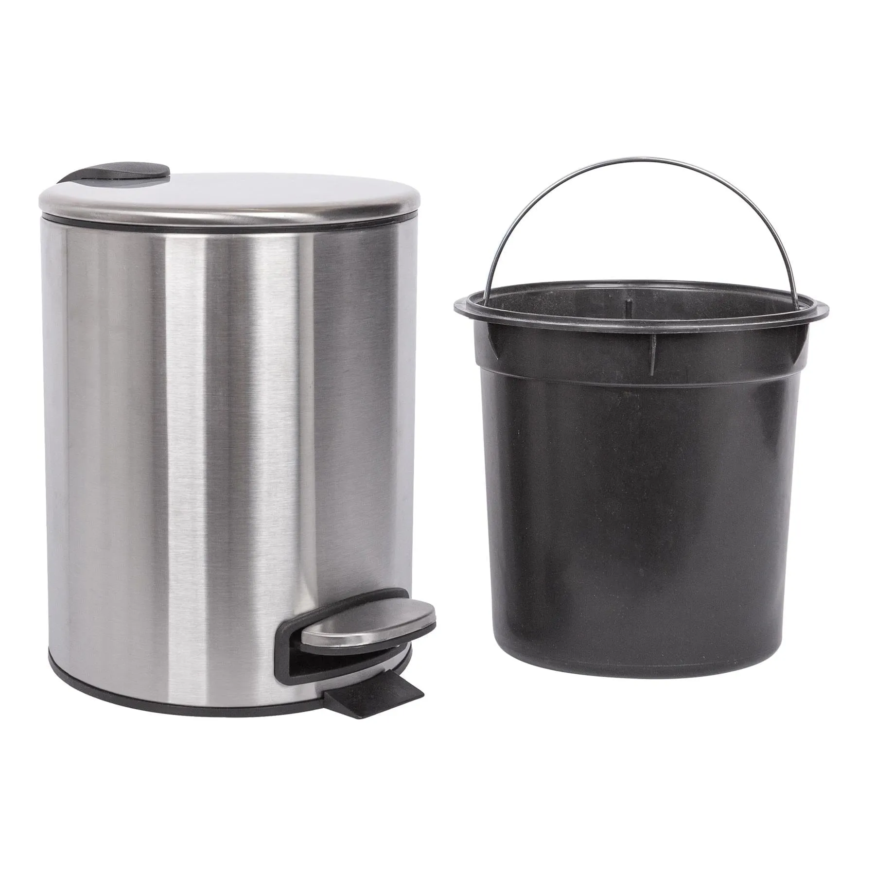 5L Round Stainless Steel Pedal Bin - By Harbour Housewares