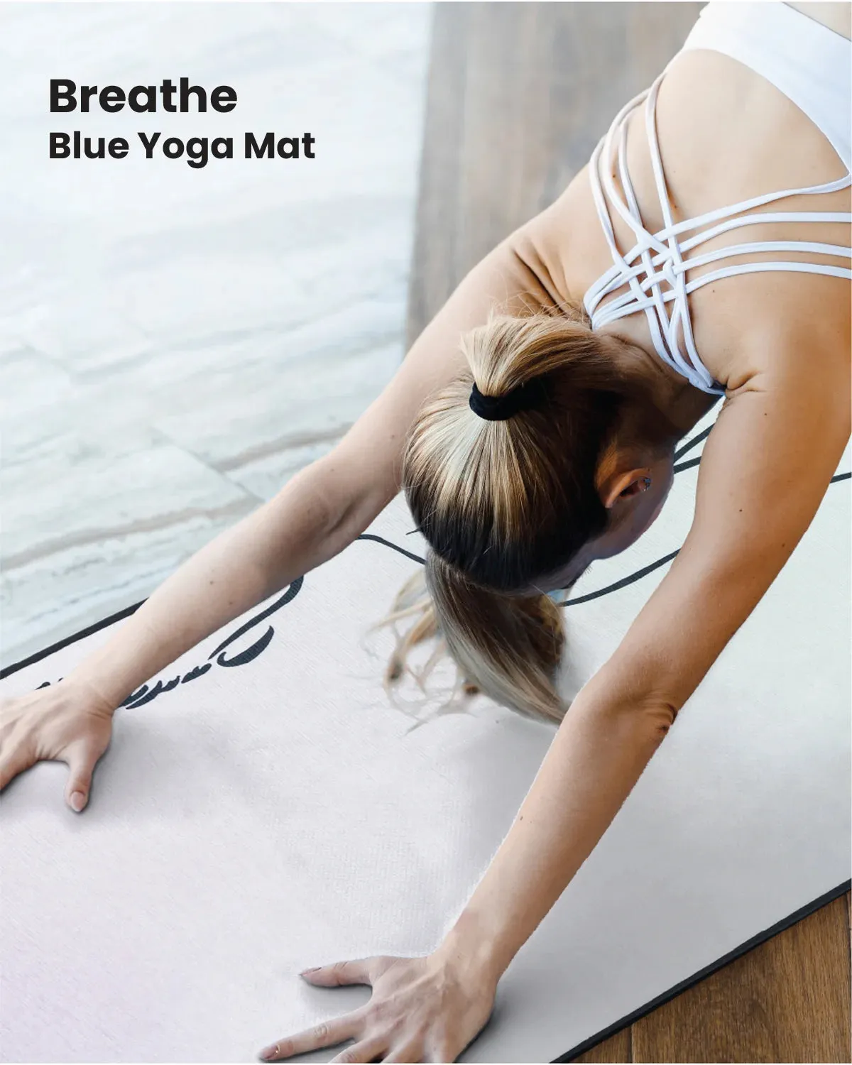 8mm Breathe Blue Yoga Mat Online | Grhamoy