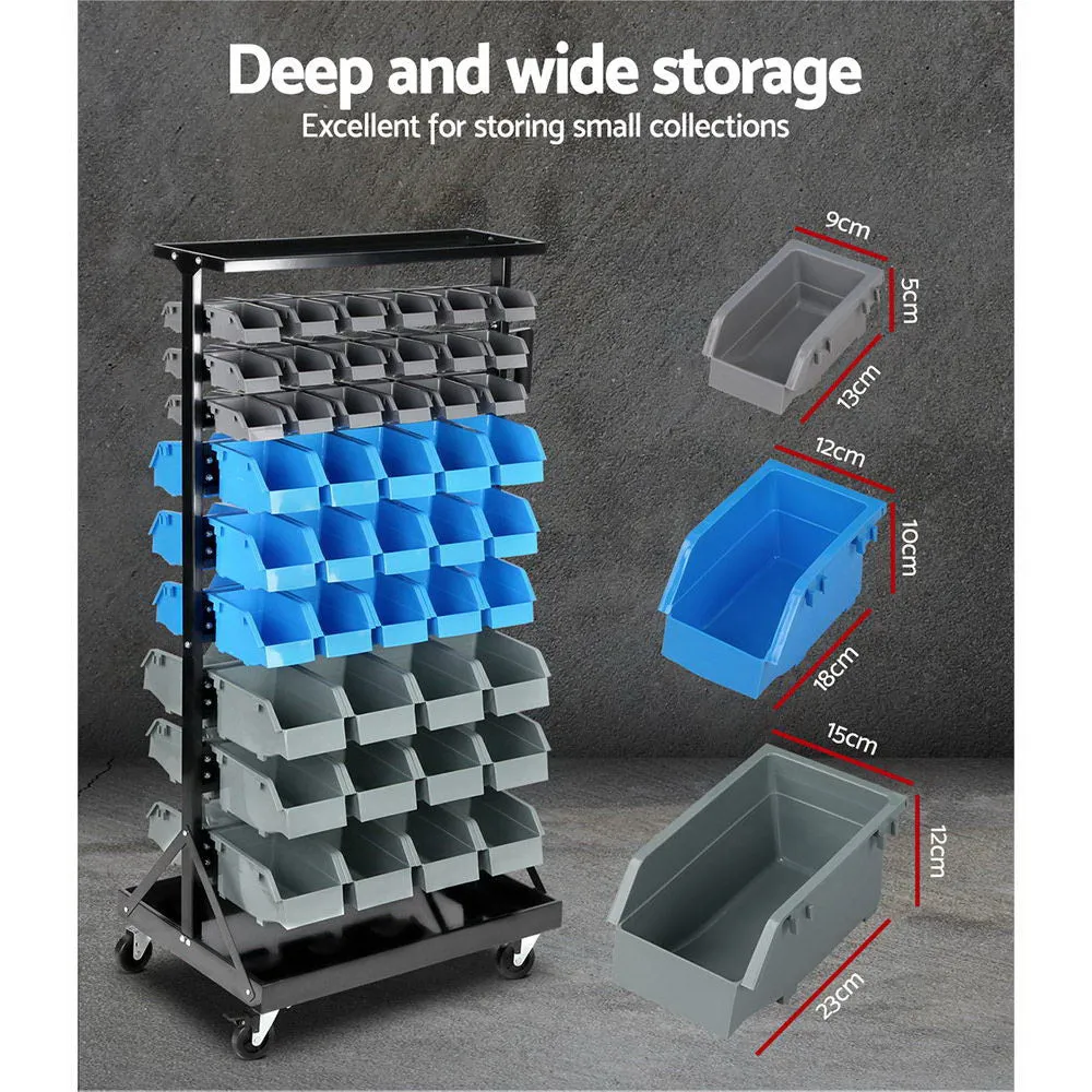 90 Bin Storage Rack Stand