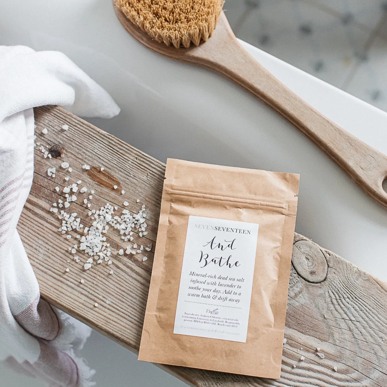 And Bathe / Lavender bath salts sachet