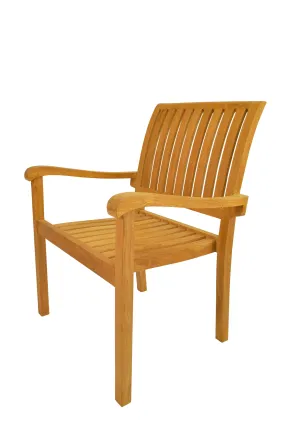 Anderson Teak CHS-055 Aspen Stackable Armchair, Set of 4