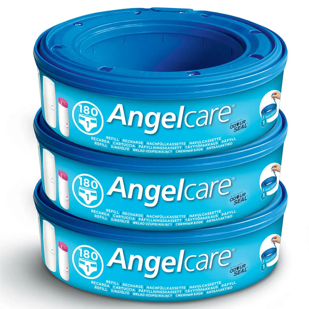 Angelcare Cassette Nappy Disposal System Refill - 3 Pack