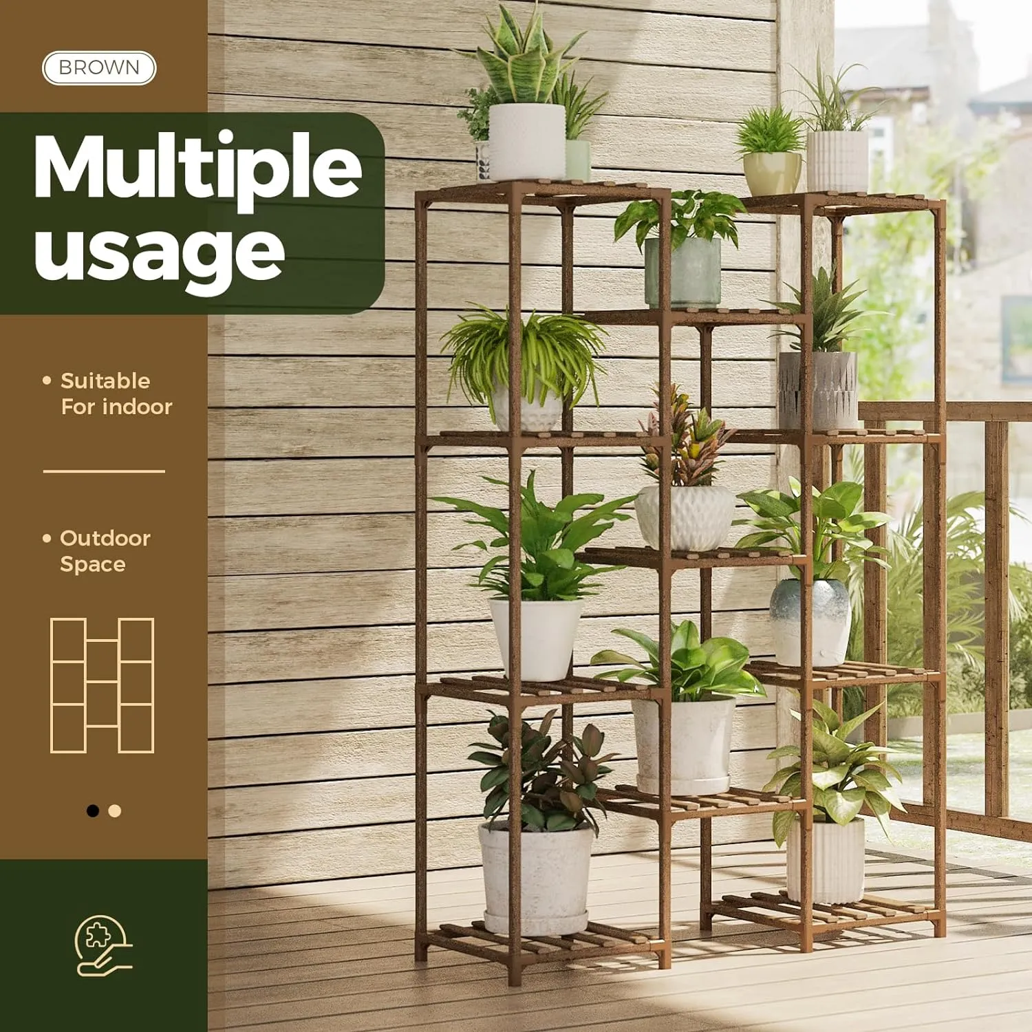 Bamboo Customizable Plant Stand