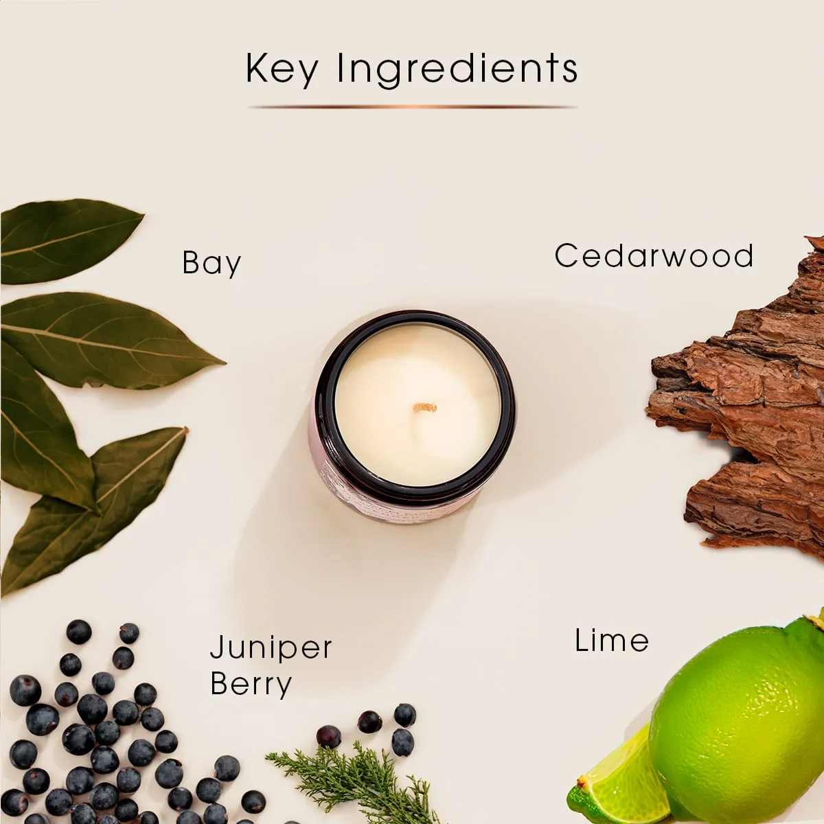 Bliss Candle with Lime & Juniper Berry | Uplifting and Cleansing