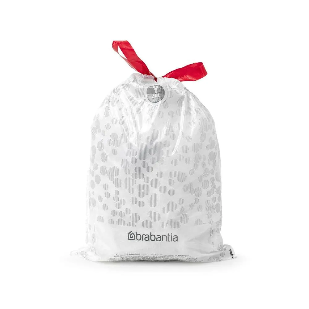 Brabantia 20L Perfect Fit Bin Liners Code Y 40 Pack