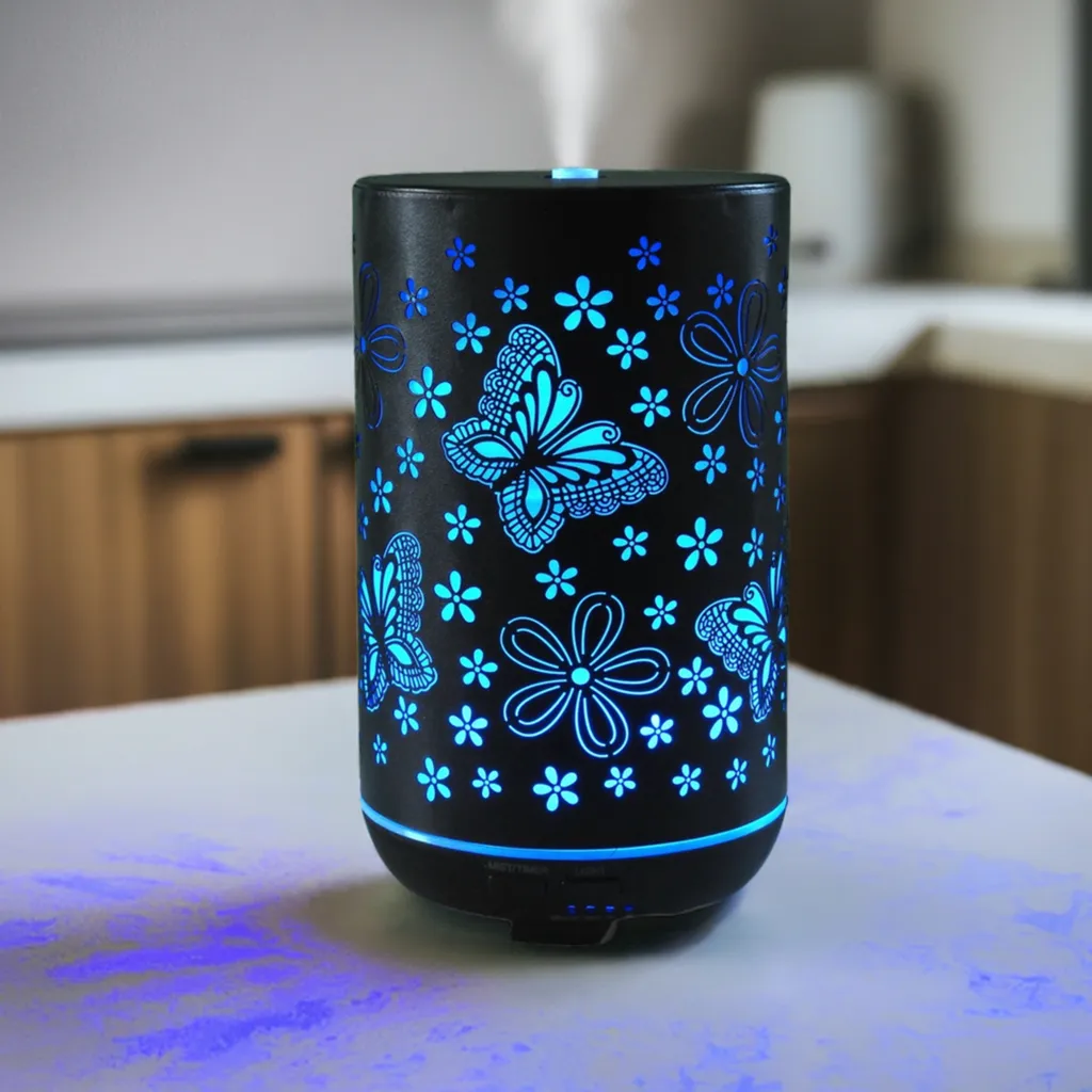 Butterfly Starry Night Aroma Diffuser – Best Aroma Air Diffuser with 300 ml Tank & Color-Changing LED