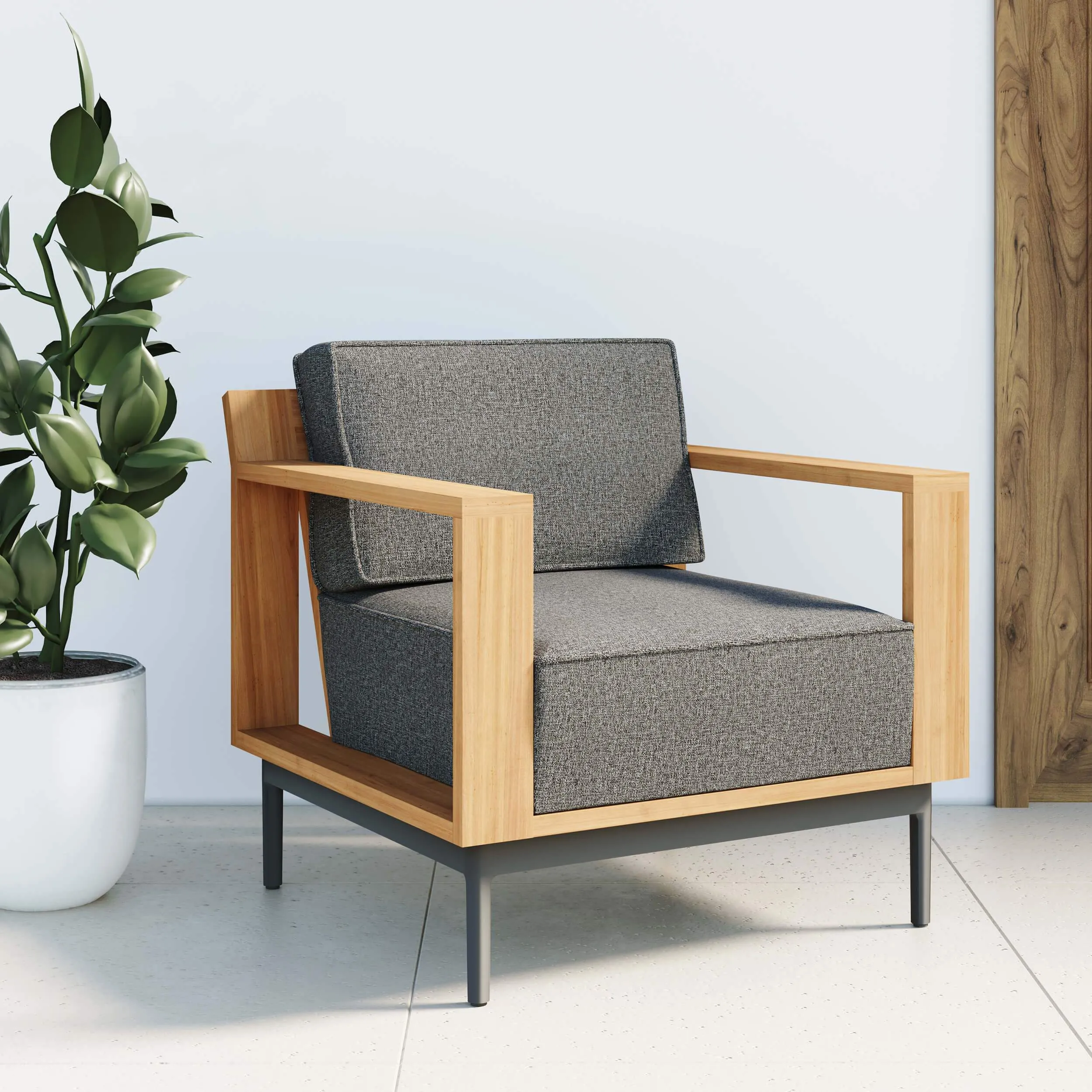 Cagliari Armchair, Gracebay Grey