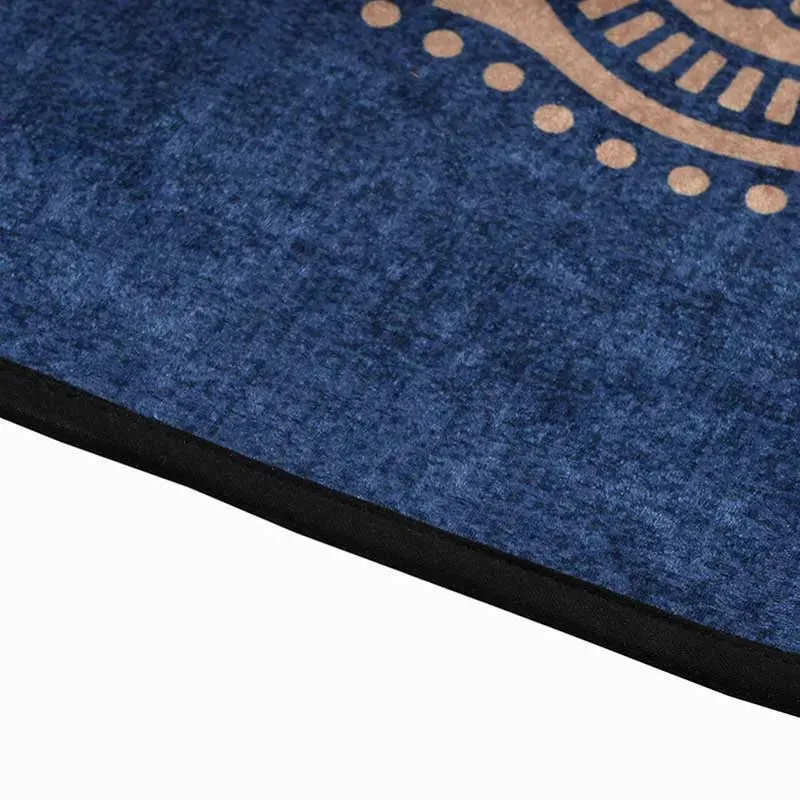 Calm Blue Polyester Yoga Mat