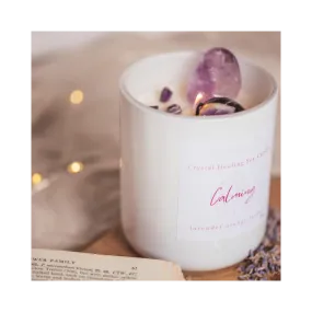 Calming Crystal Healing Candle