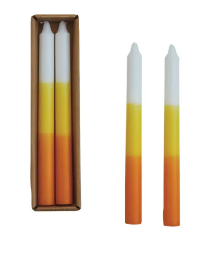 Candy Corn Taper Candles