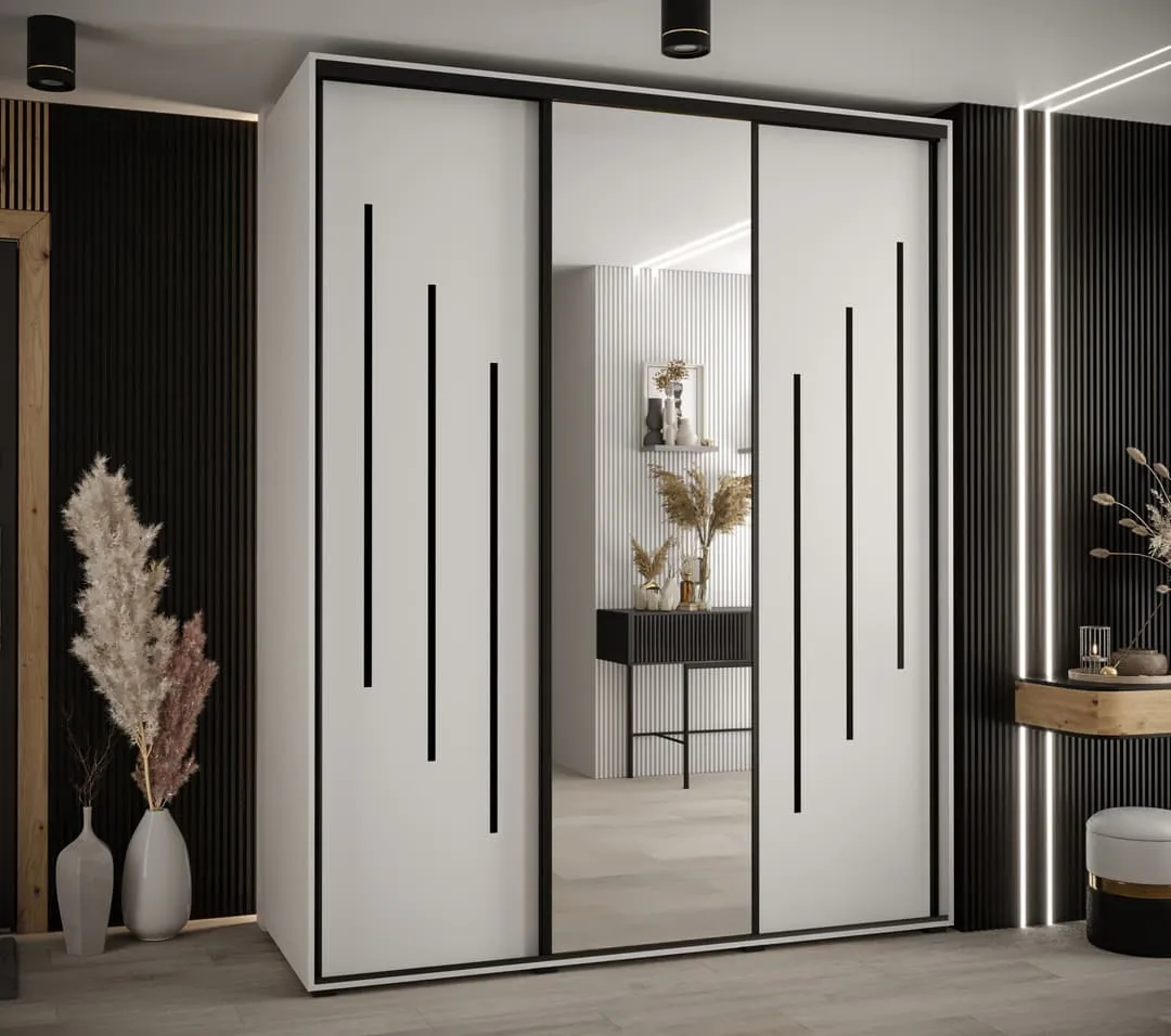 Cannes IX Sliding Door Wardrobe 190cm