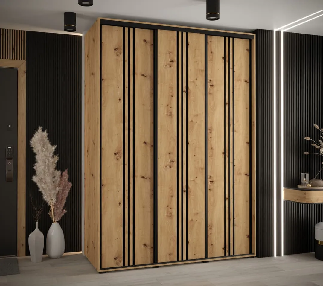 Cannes VI Sliding Door Wardrobe 180cm