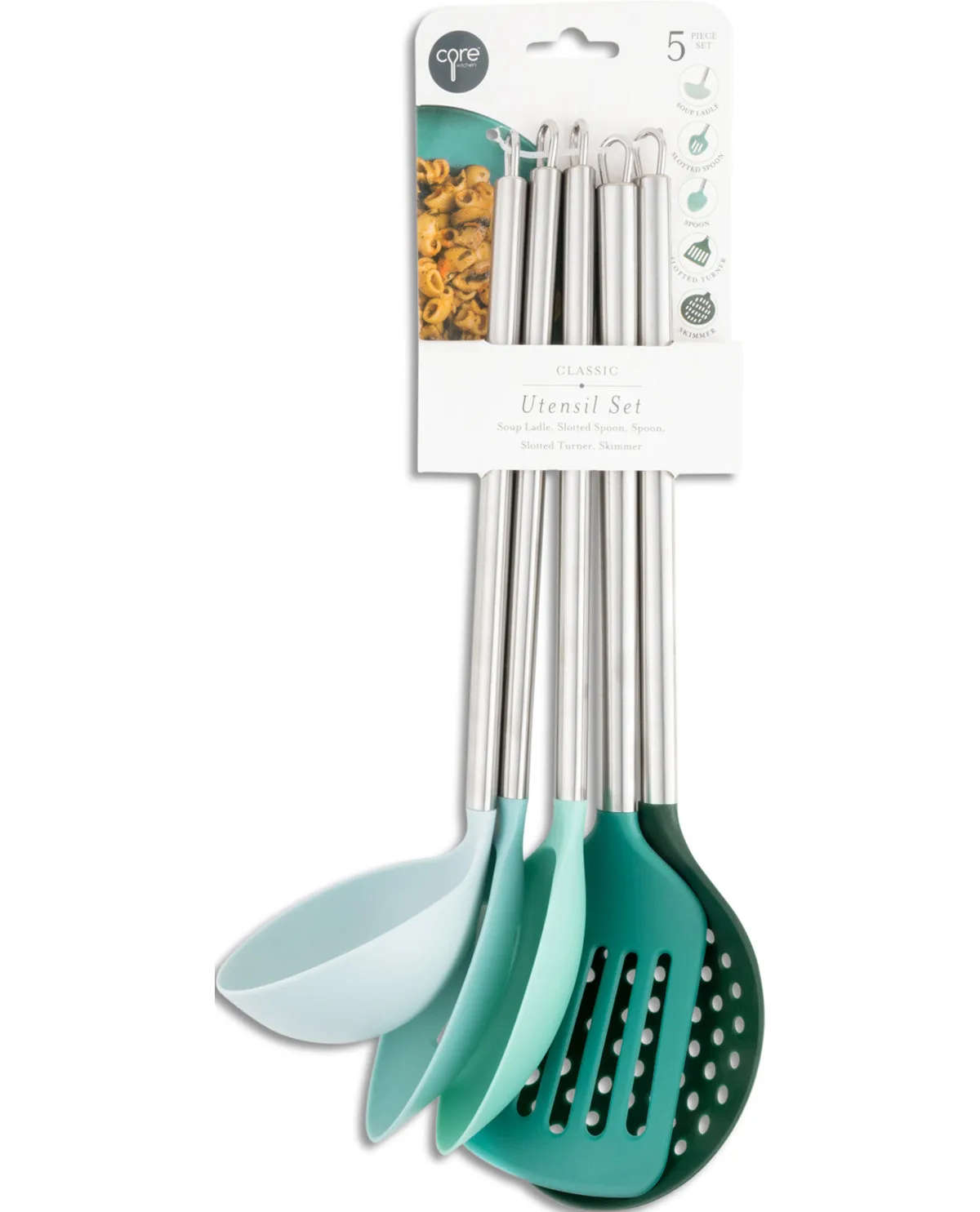 Classic Nylon & Stainless Steel 5pc. Utensil Set