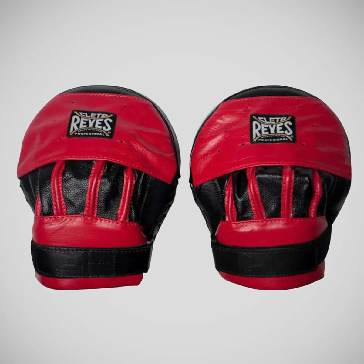 Cleto Reyes Curved Velcro Punch Mitts Red