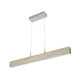 COLMAR INTEGRATED LED RUBBER WOOD CEILING ISLAND LIGHT WITH ADJUSTABLE STEEL BRAIDED CABLE.18W, 1400 LUMEN, 3000K