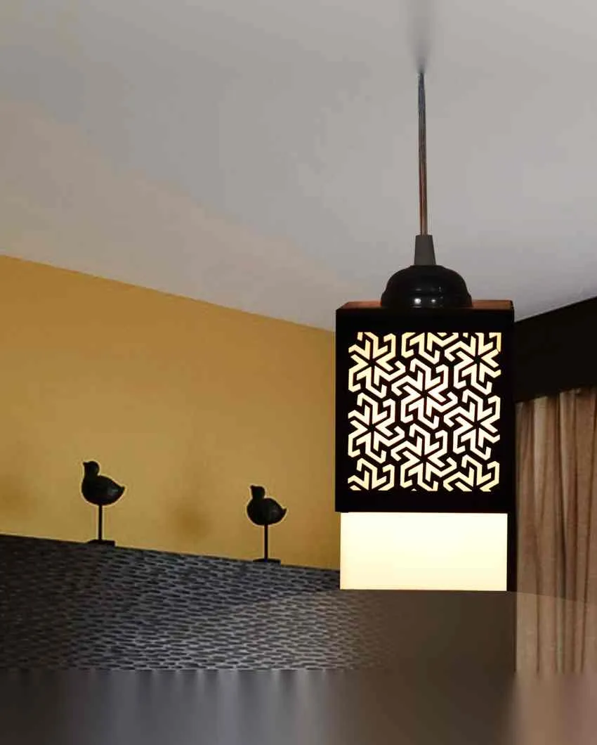 Colores Wooden Pendant 3 Lights Hallway Ceiling Lamp | 5 x 6 x 32 inches