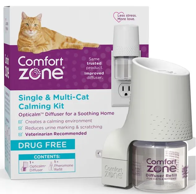 Comfort Zone Single & Multi-Cat Calming Kit For A Soothing Home