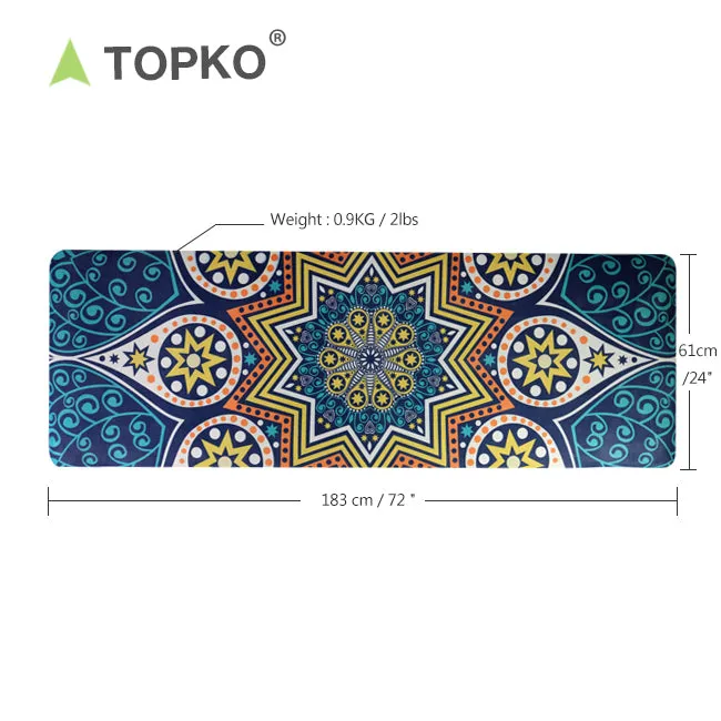 Custom Print Suede TPE Yoga Mat