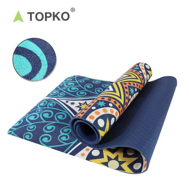 Custom Print Suede TPE Yoga Mat