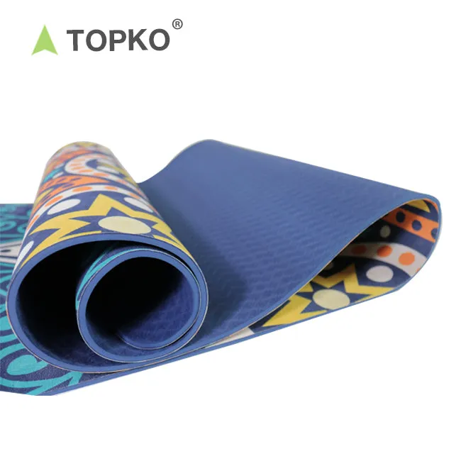 Custom Print Suede TPE Yoga Mat