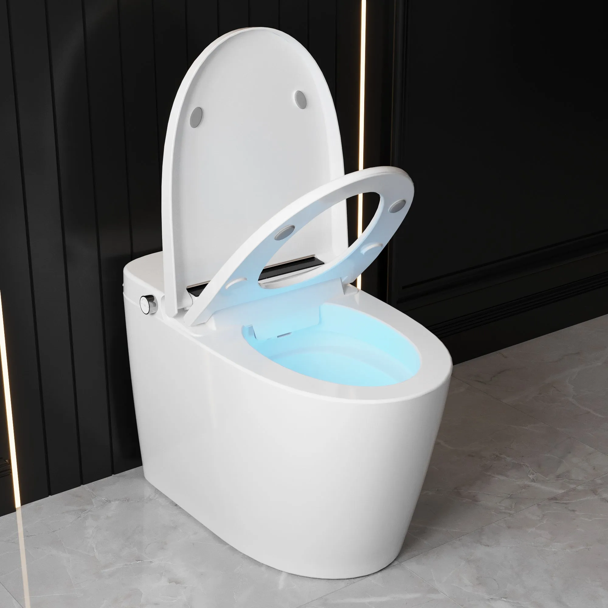 DeerValley DV-1S0159-V3 Smart Bidet Toilet,Auto Flush, Heated Seat, Tankless One-Piece Bidet Toilets for Bathrooms