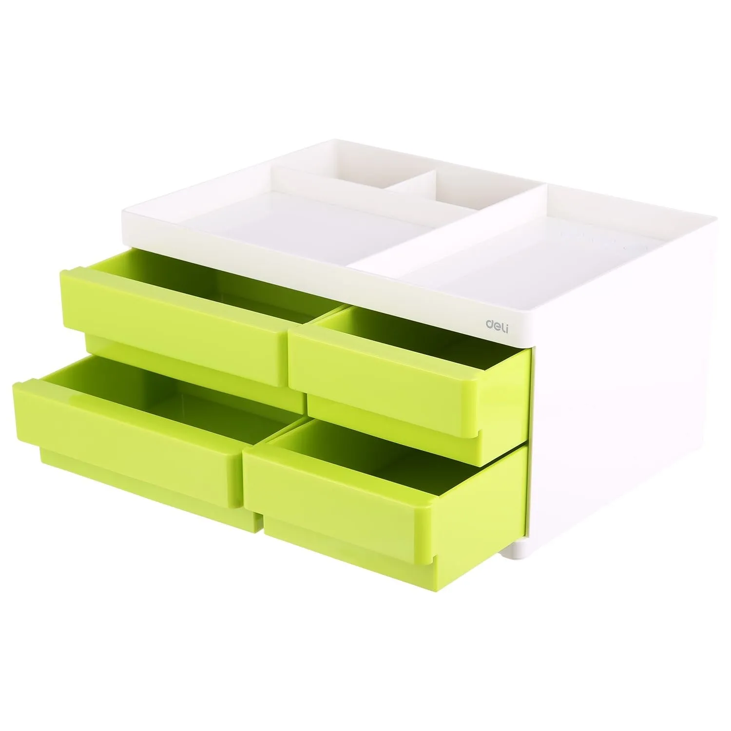 Deli Desk Organizer 4-Drawers 265x189x131mm Green