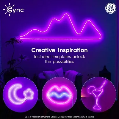 GE 10' Cync Dynamic Effects Neon Rope