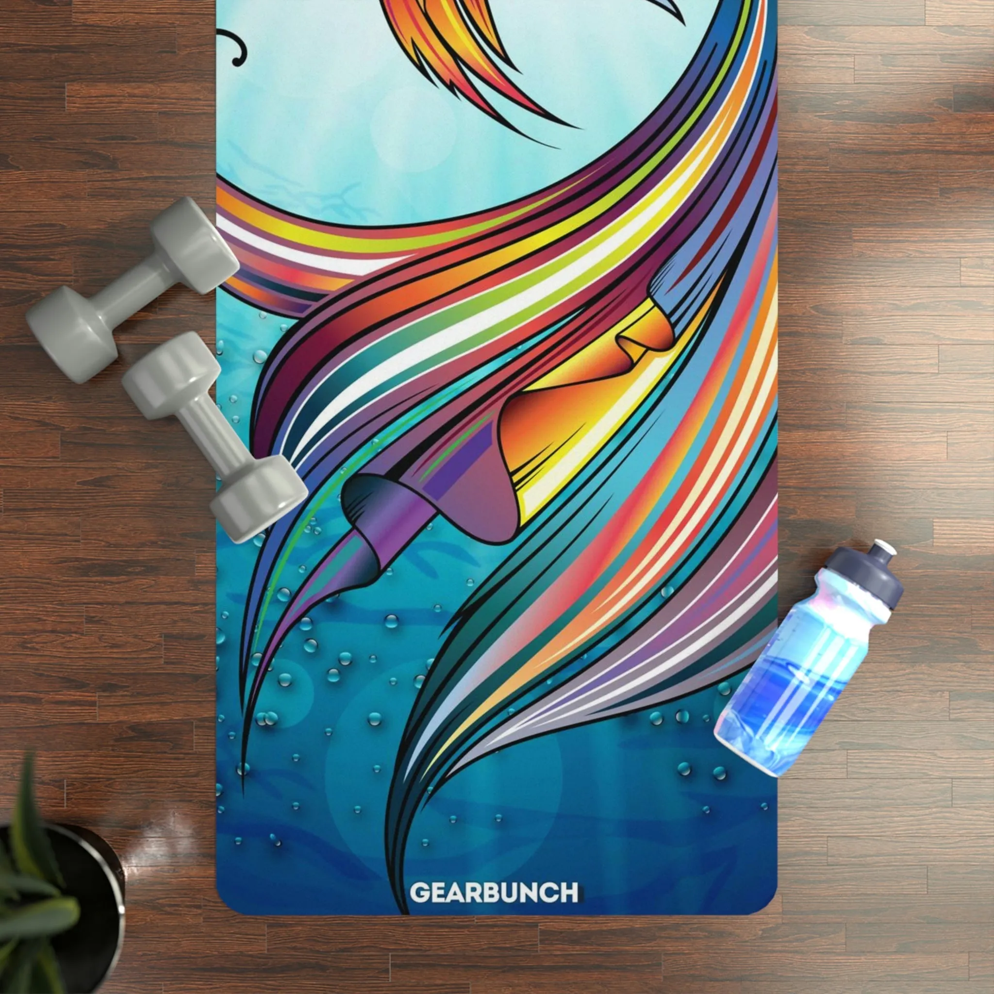 GearBunch Colorful Goldfish Yoga Mat