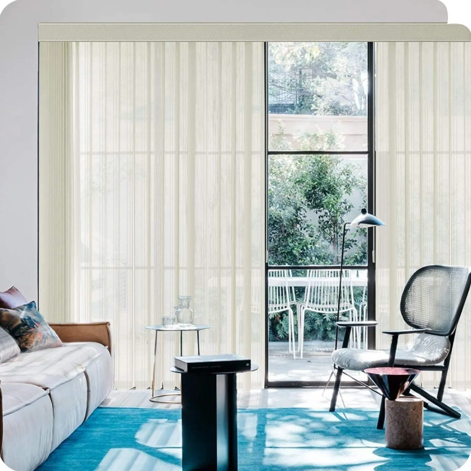 Graywind Manual Sheer Vertical Blinds | Striped Series | Customizable