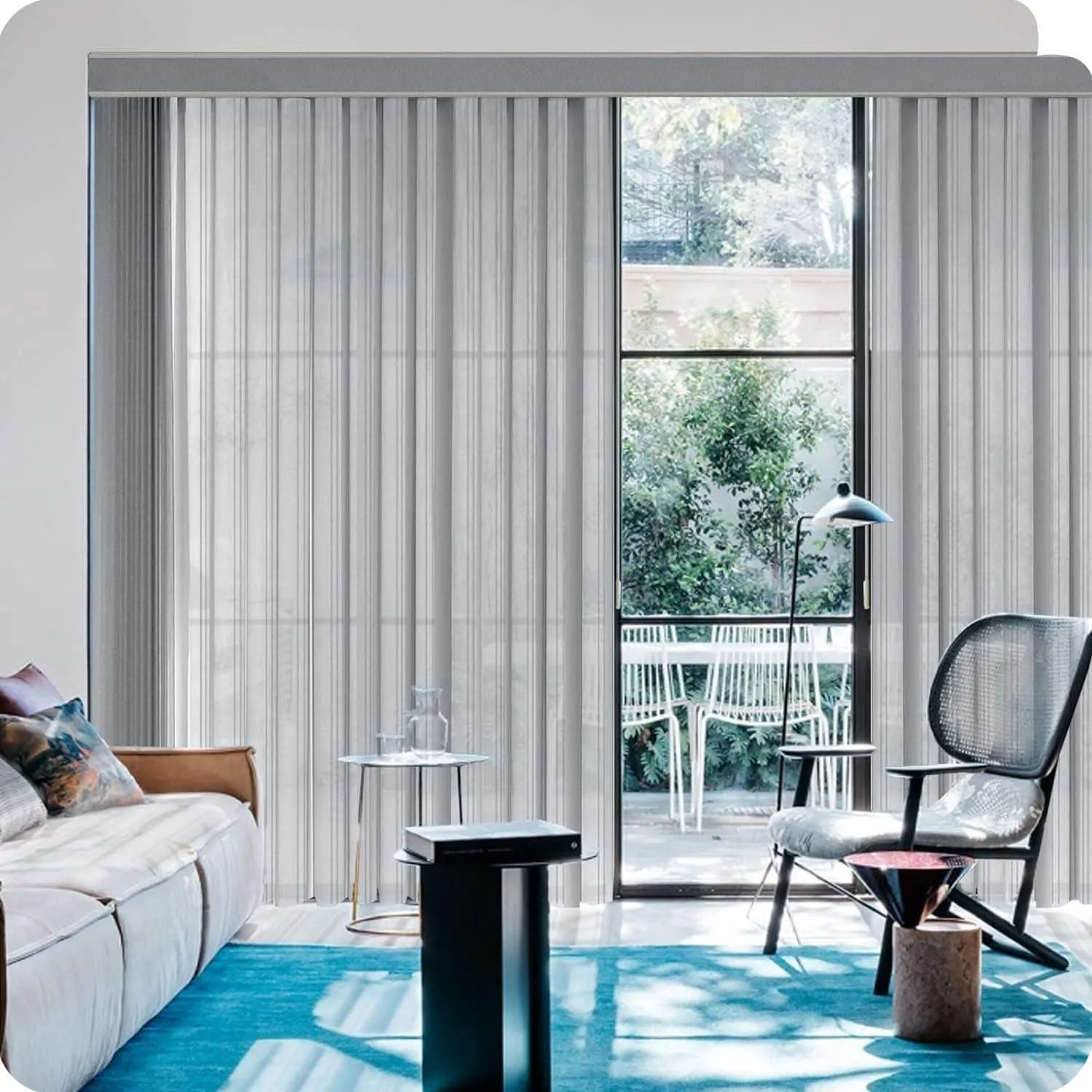 Graywind Manual Sheer Vertical Blinds | Striped Series | Customizable