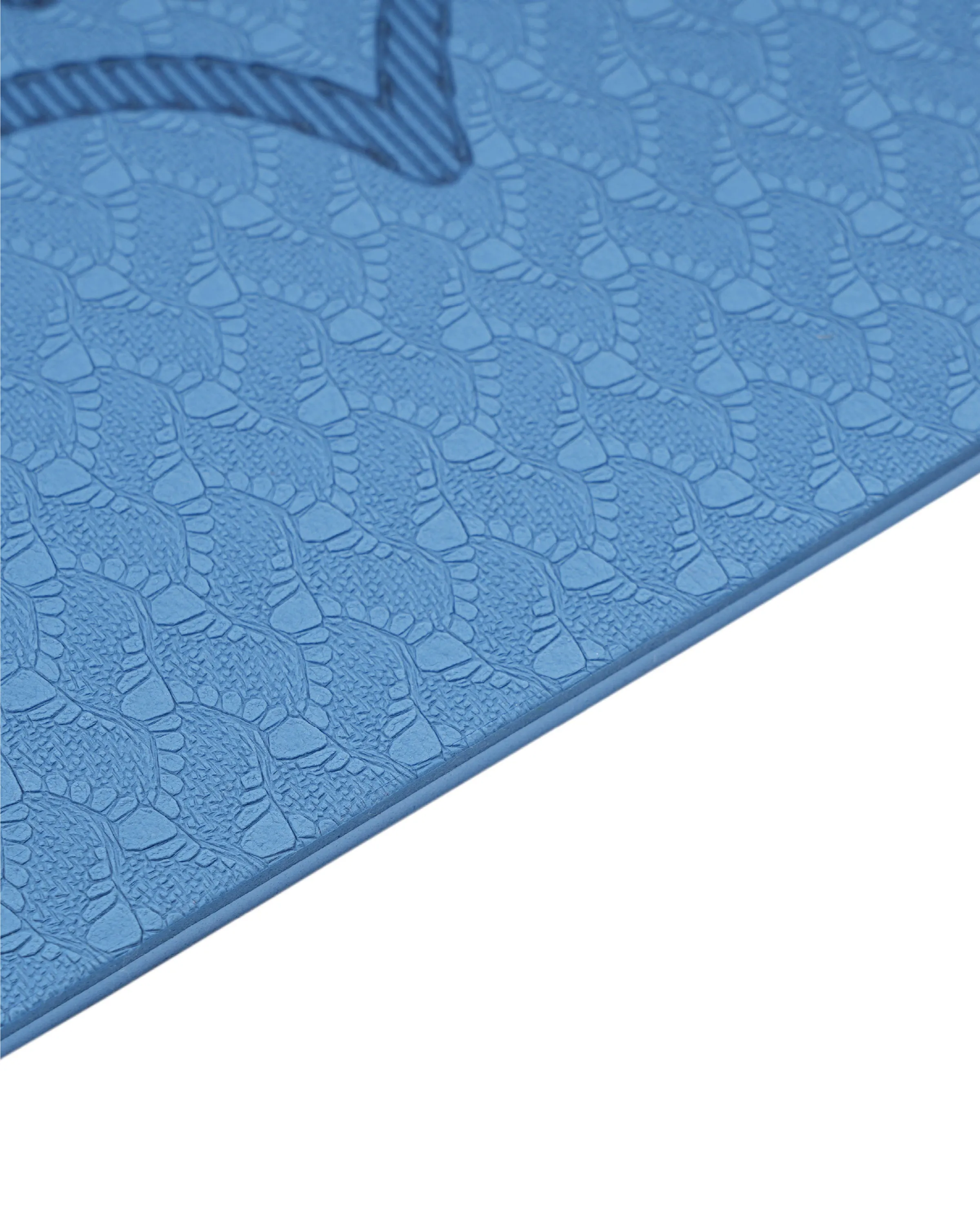 Grhamoy TruAlign Blue Mandala Rubber Yoga Mat | 6 mm Thick