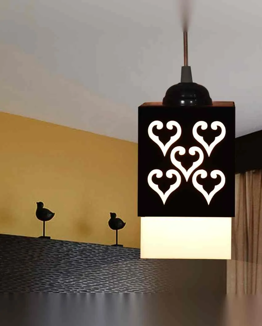 Handwerk Wooden 3 Lights Pendant Hallway Ceiling Lamp | 5 x 6 x 32 inches