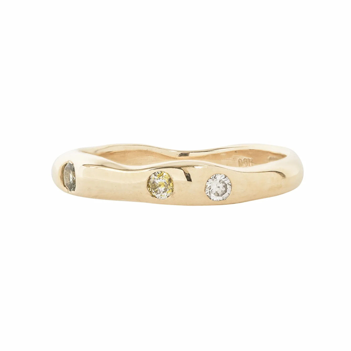 HART RING / GOLD & MULTI-COLORED SAPPHIRE / 4 STONE