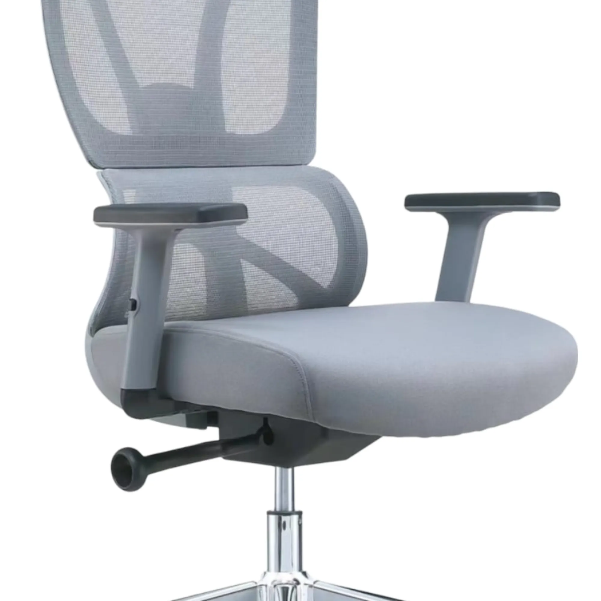 High Back Ergonomic Swivel Mesh Office Chairs With Lumbar Support Grey