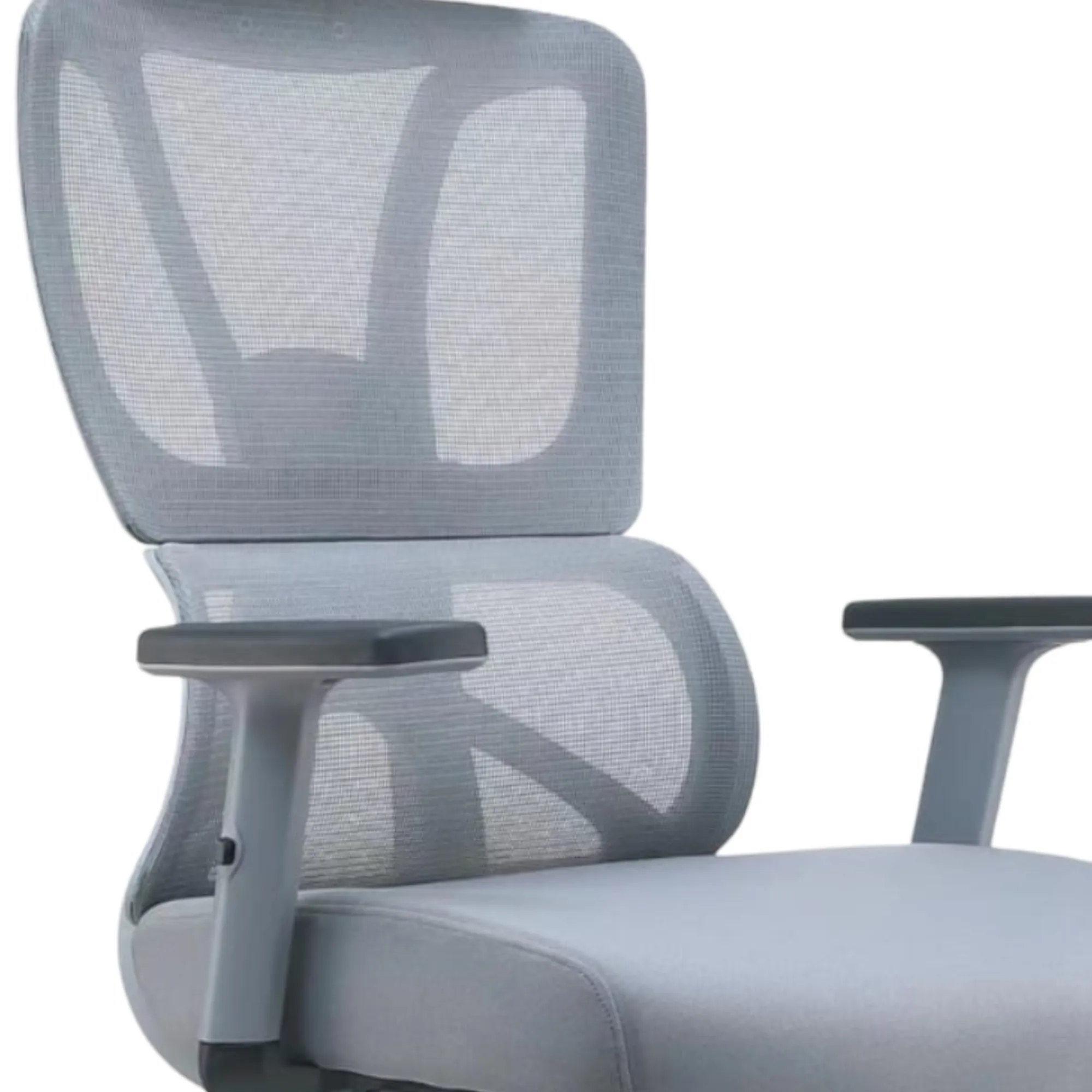 High Back Ergonomic Swivel Mesh Office Chairs With Lumbar Support Grey