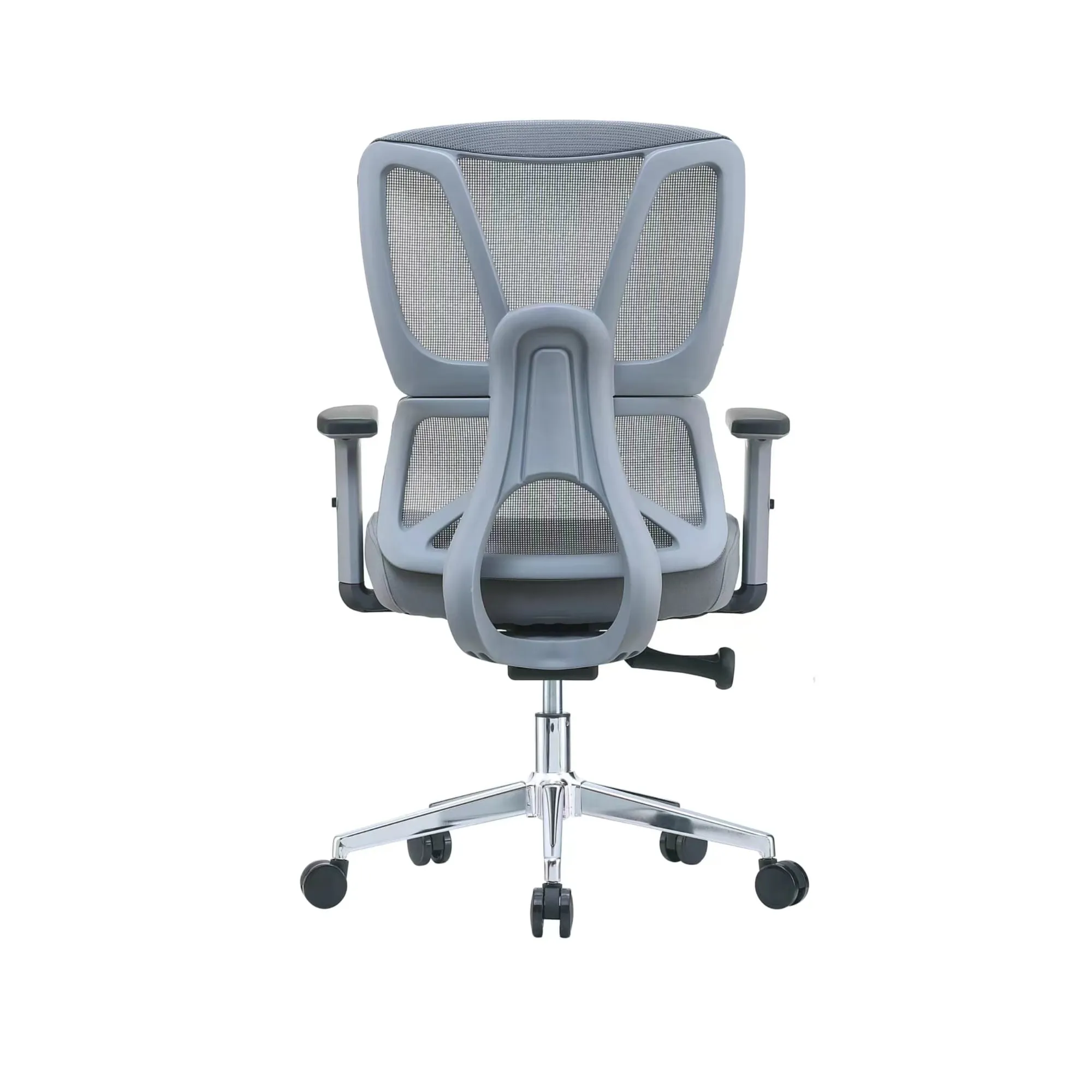 High Back Ergonomic Swivel Mesh Office Chairs With Lumbar Support Grey