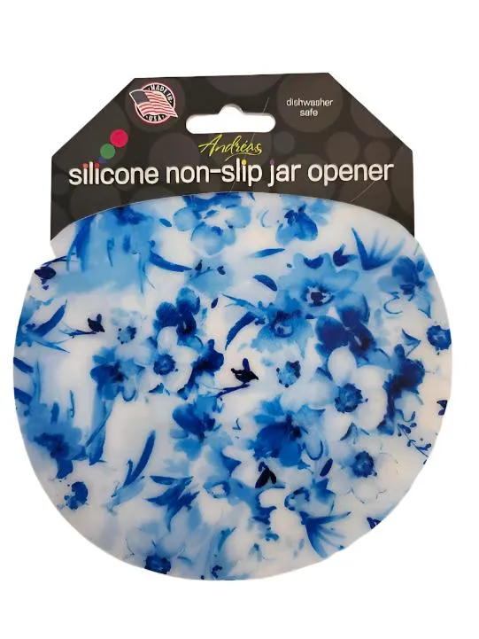 Jar Opener - Blue  Flowers 63