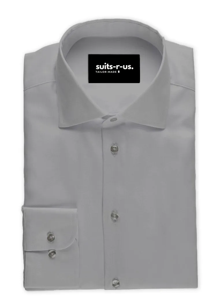 Light Grey Poplin Shirt