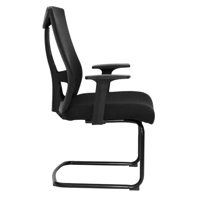 Medium-Back Comfortable Visitor Mesh Office Chair 1988D Black