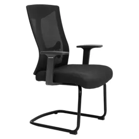 Medium-Back Comfortable Visitor Mesh Office Chair 1988D Black