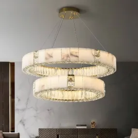 Mixed Natural Marble Chandelier