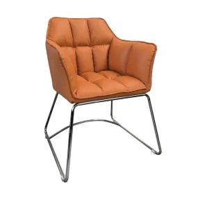 Modern Comfortable Nordic Leather Office Chair Y2806S Orange