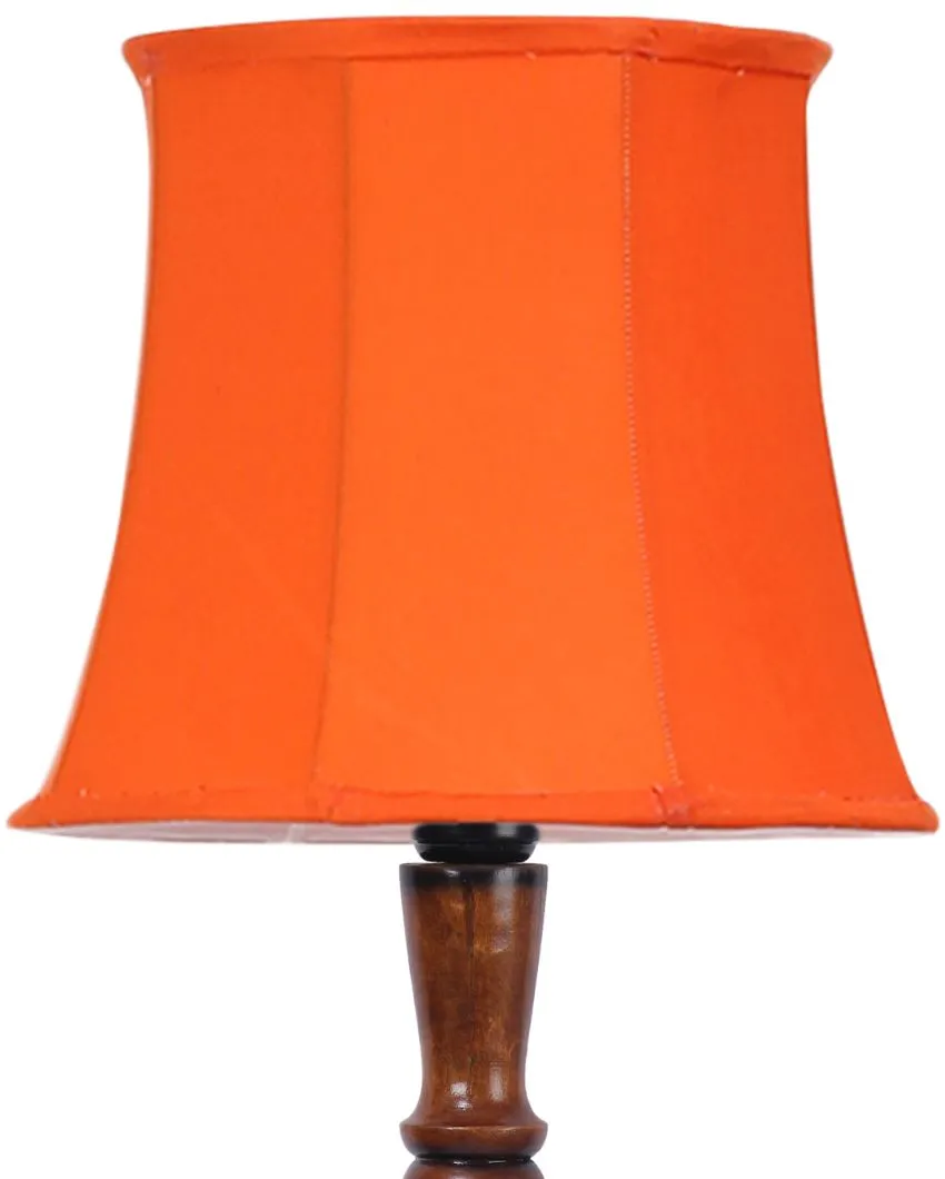 Modern Design Cotton Shade Wooden Floor Lamp | 12 X 57 inches